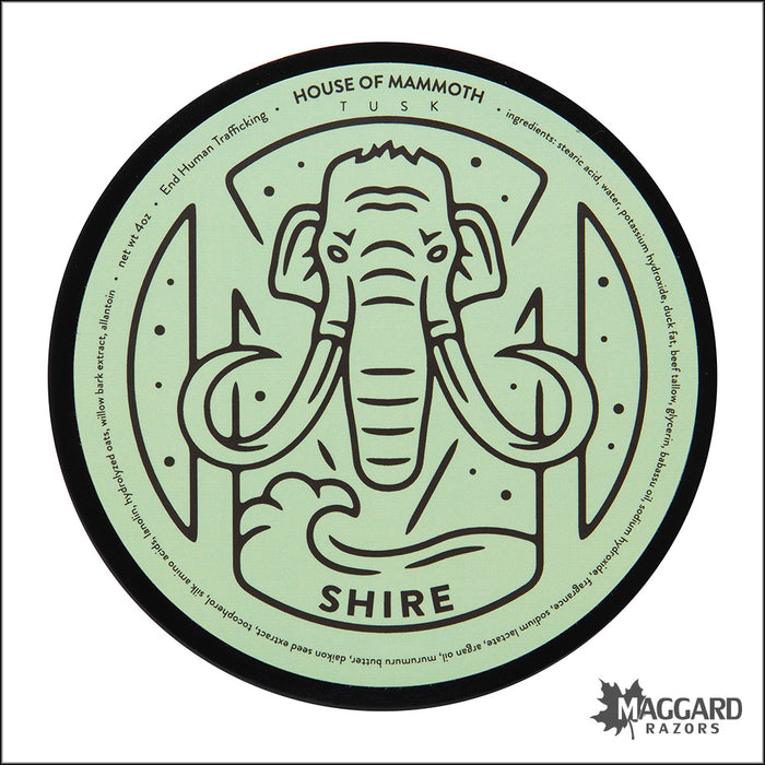 House of Mammoth Shire Artisan Shaving Soap, 4oz