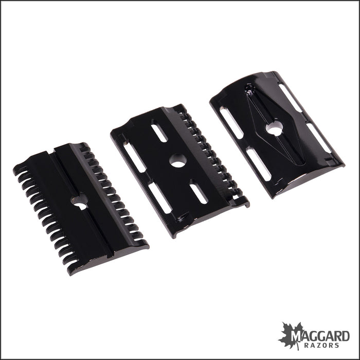 iKon B1 Stainless Steel Base Plates Available in 3 Versions - the Standard, Open Comb Deluxe, or the OSS