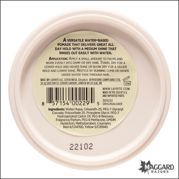 Layrite Original Hair Pomade, 4.25oz