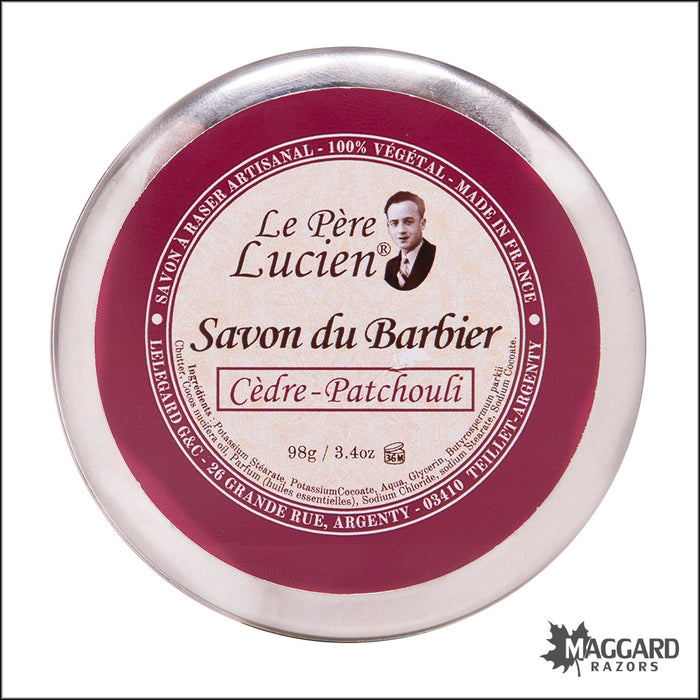 Le Père Lucien Cedar and Patchouli Shaving Soap, 98g
