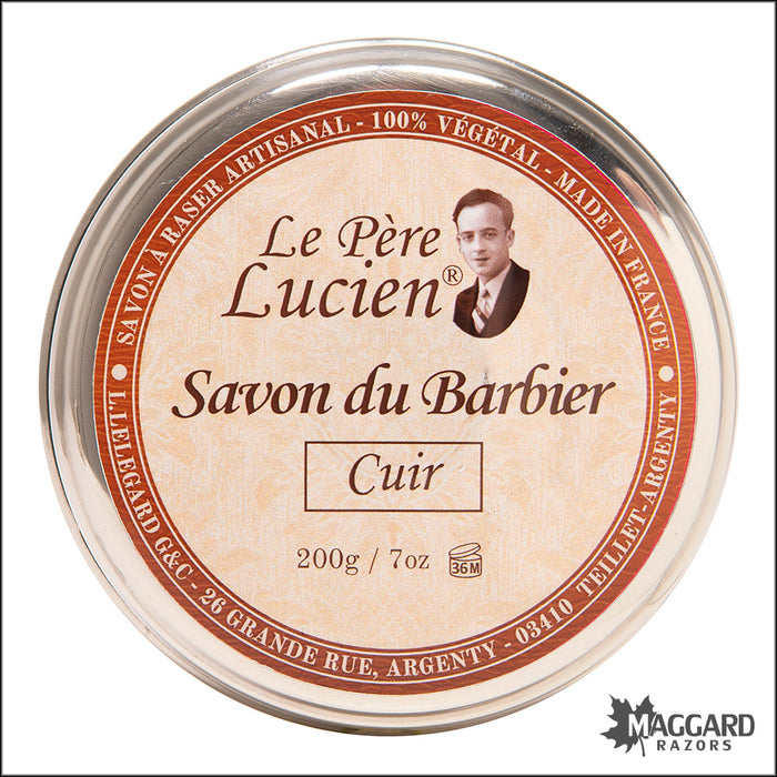 Le Père Lucien Cuir Artisan Shaving Soap, 200g
