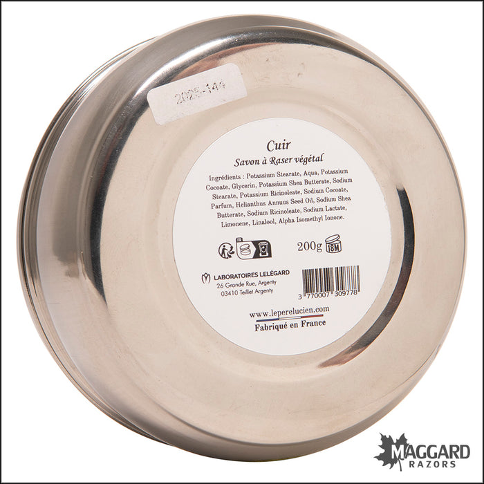 Le Père Lucien Cuir Artisan Shaving Soap, 200g