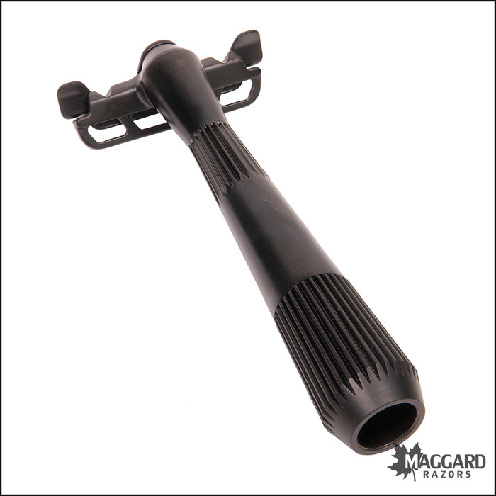 Leaf Thorn Single Edge Fixed Head Razor, with Starter Blades - Black