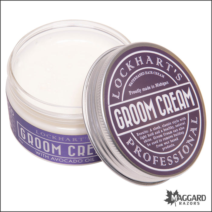 Lockhart's Professional Groom Cream, Artisan Made 3.4oz - Light Hold