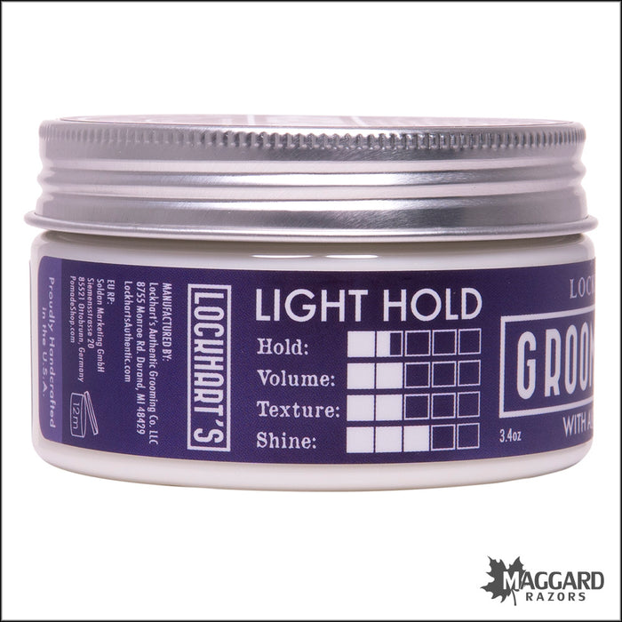 Lockhart's Professional Groom Cream, Artisan Made 3.4oz - Light Hold