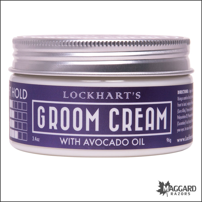 Lockhart's Professional Groom Cream, Artisan Made 3.4oz - Light Hold
