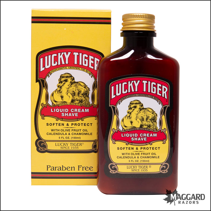 Lucky Tiger Liquid Shave Cream, 5oz