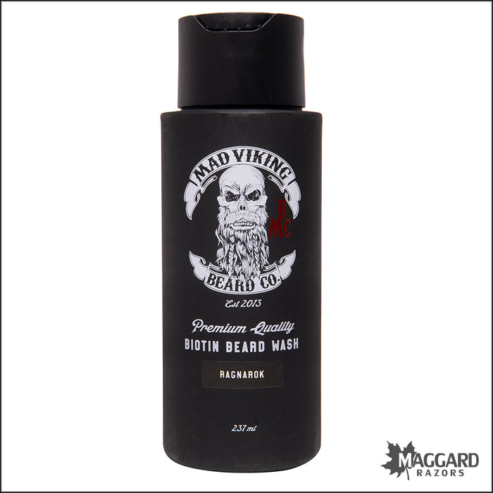 Mad Viking Beard Co. Ragnarok Biotin Artisan Beard Wash, 8oz