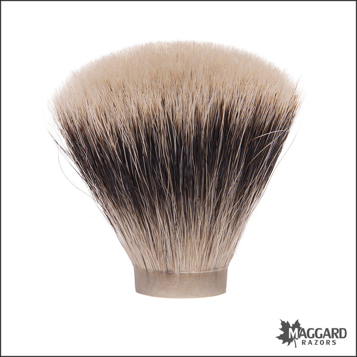 Maggard Razors Shaving Brush Knot 24mm 2 Band Badger, Fan Knot