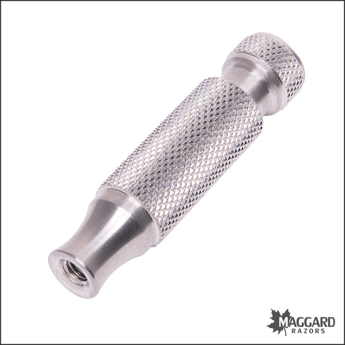 Maggard Razors DE Safety Razor MRT Stainless Steel, Travel Handle Only