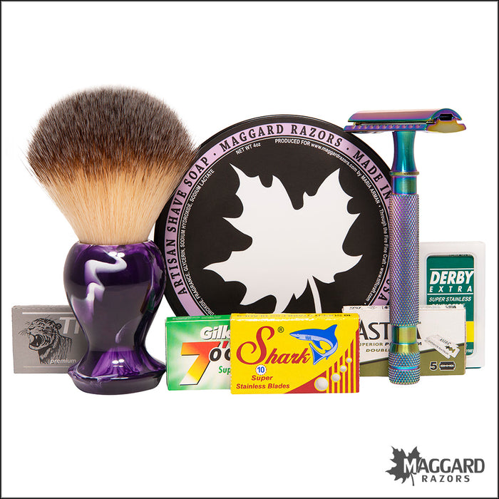 Maggard Razors Standard Wet Shaving Starter Kit for Women