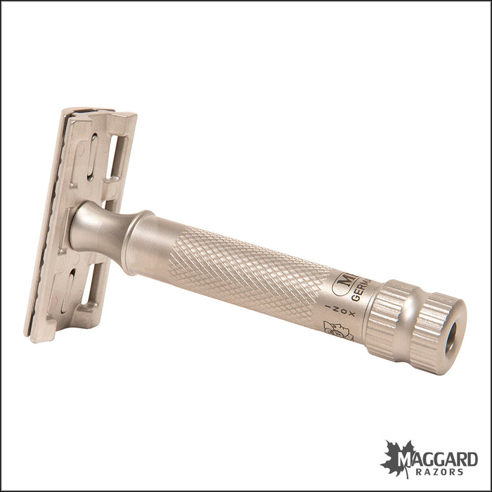 Merkur 34 INOX Satin Finish Machined Stainless Steel DE Safety Razor, Model 34006