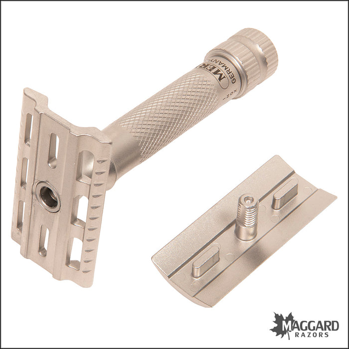 Merkur 34 INOX Satin Finish Machined Stainless Steel DE Safety Razor, Model 34006