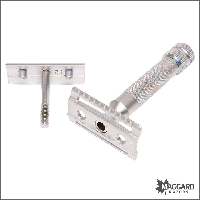Merkur 34C HD Matte Chrome Heavy Duty Closed Comb DE Safety Razor
