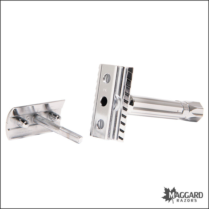 Merkur 500 Progress Chrome Adjustable Closed Comb DE Safety Razor