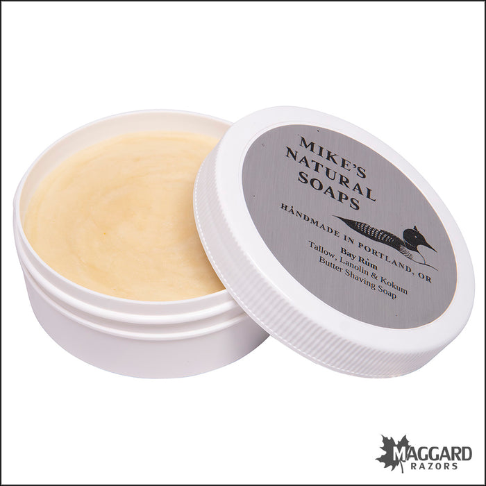 Mike's Natural Soaps Bay Rum Artisan Shaving Soap, 5oz