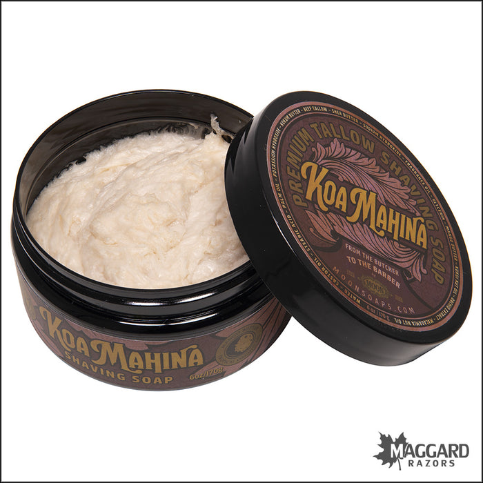 Moon Koa Mahina Artisan Shaving Soap, 6oz