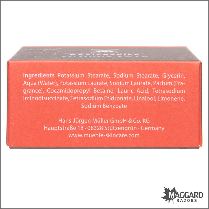 Muhle Grapefruit and Mint Shaving Soap Puck Refill, 2.3oz