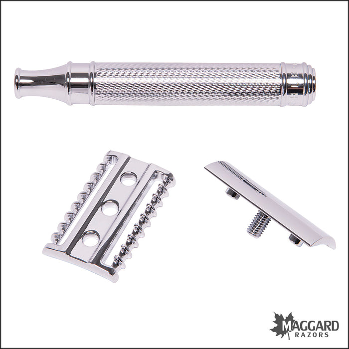 Muhle R41 Grande Chrome Handle Open Comb DE Safety Razor