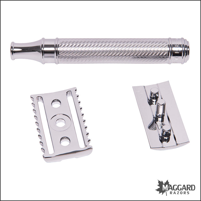 Muhle R41 Grande Chrome Handle Open Comb DE Safety Razor