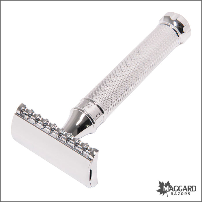 Muhle R41 Twist Chrome Handle Open Comb DE Safety Razor