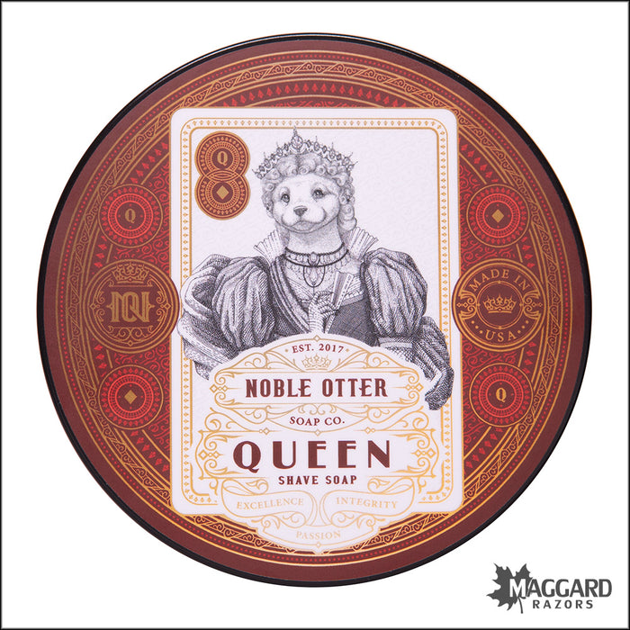 Noble Otter Soap Co. Queen Shaving Soap, 4oz - Seasonal Release
