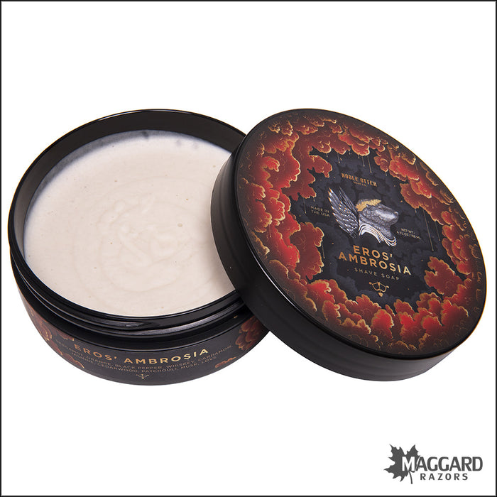 Noble Otter Soap Co. Eros’ Ambrosia Shaving Soap, 4oz - Seasonal Release