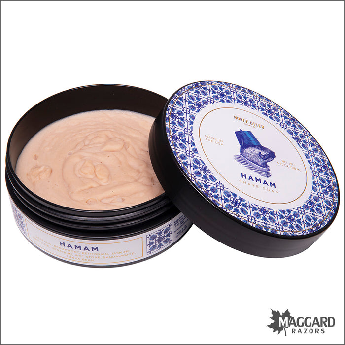Noble Otter Soap Co. Hamam Artisan Shaving Soap, 4oz