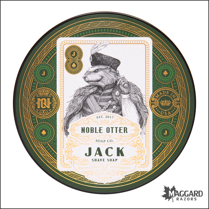 Noble Otter Soap Co. Jack Shaving Soap, 4oz - Seasonal Release