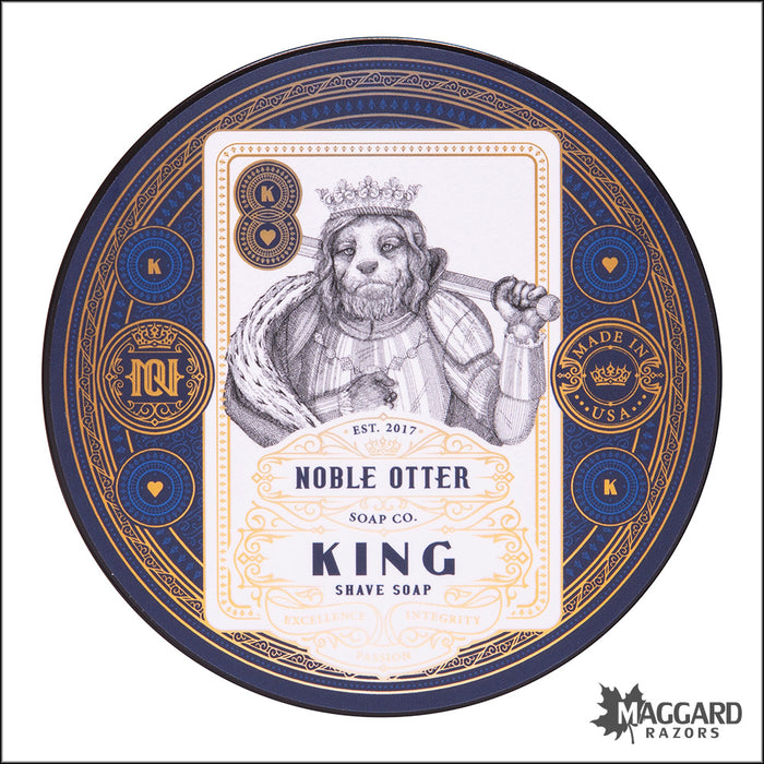 Noble Otter Soap Co. King Shaving Soap, 4oz