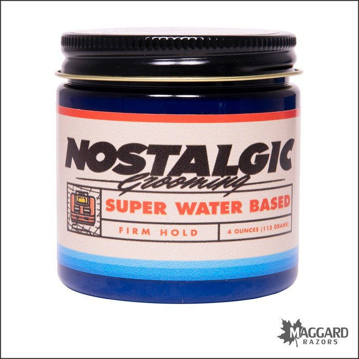 Nostalgic Grooming Clean Cut Citrus Super Water Based Firm Hold Pomade, 4oz