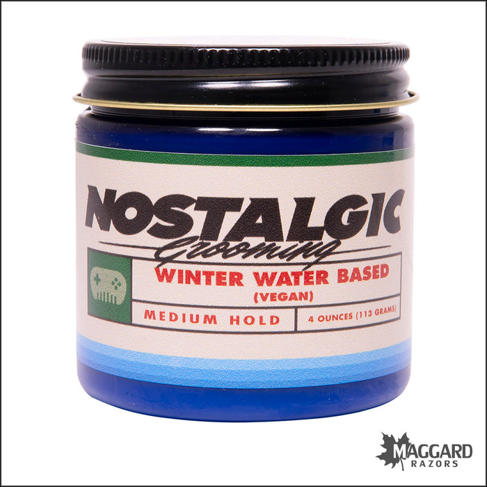 Nostalgic Grooming Orange Soda Winter Water Based Vegan Pomade, 4oz