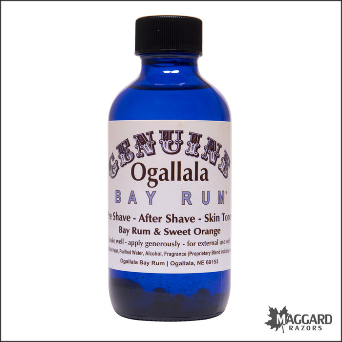 Ogallala Bay Rum and Sweet Orange Aftershave Splash, 4oz