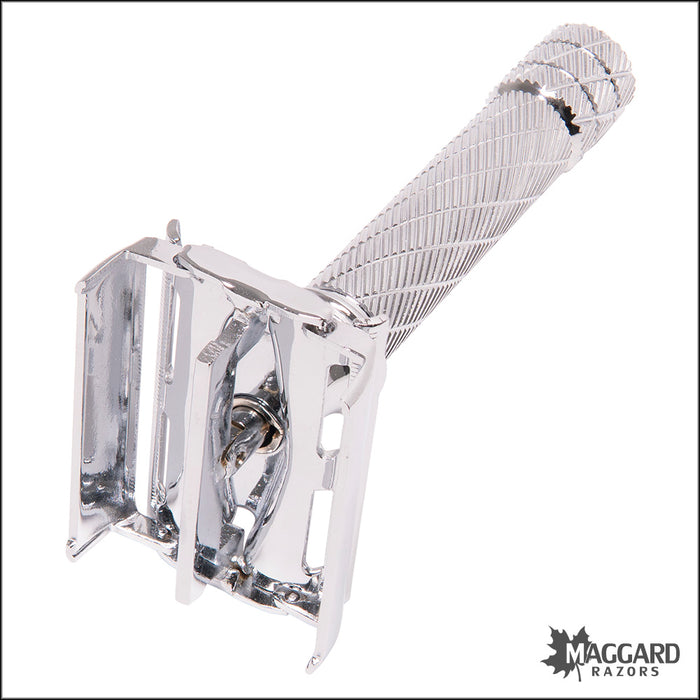 Parker 87R Chrome Handle Butterfly TTO Closed Comb DE Safety Razor