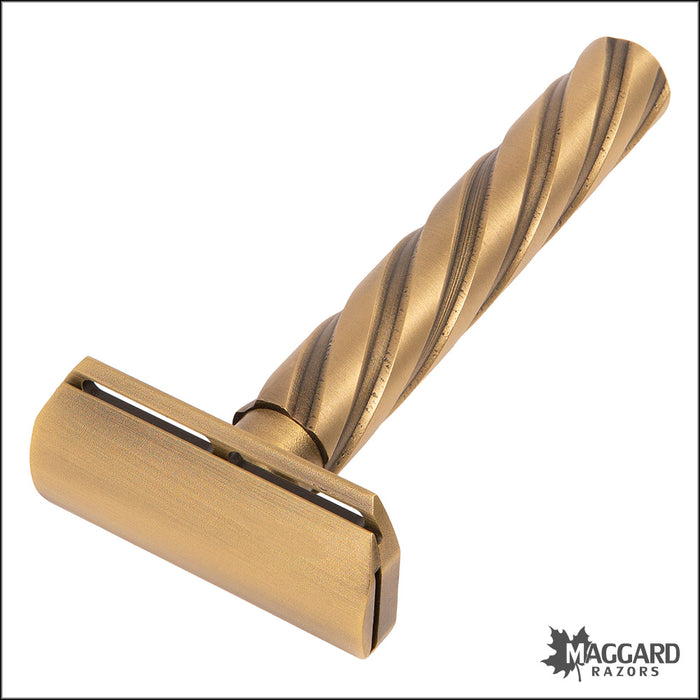 Parker Flight CNC Machined All Brass Double Edge Safety Razor
