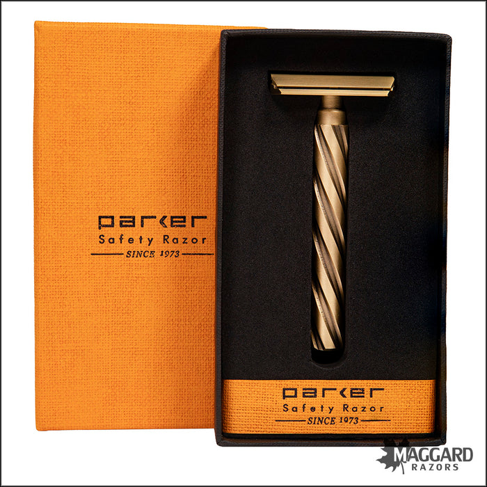 Parker Flight CNC Machined All Brass Double Edge Safety Razor