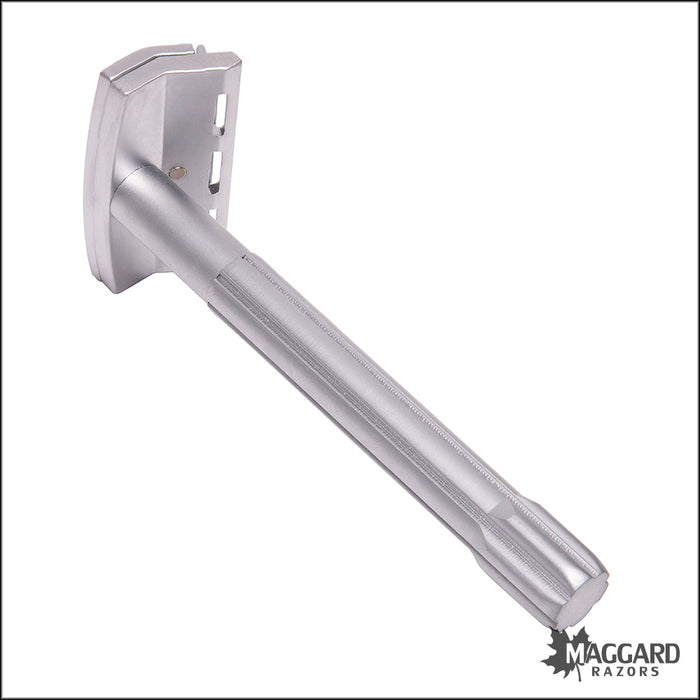 Parker SoloEdge Two Piece Single Edge Safety Razor, Satin Finish