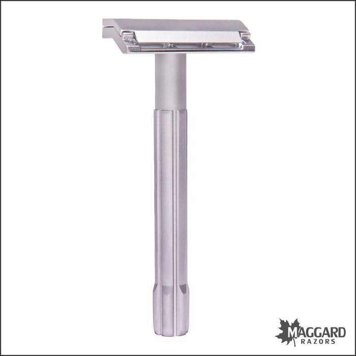 Parker SoloEdge Two Piece Single Edge Safety Razor, Satin Finish