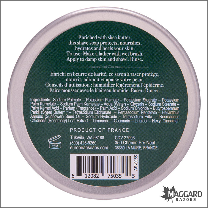 Pré de Provence Bergamot and Thyme Shaving Soap, 150g