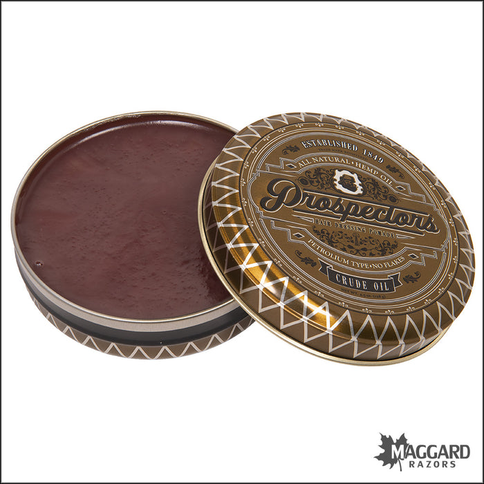 Prospectors Crude Oil Medium Hold Medium Shine Oil Based Hair Pomade, 4.5oz