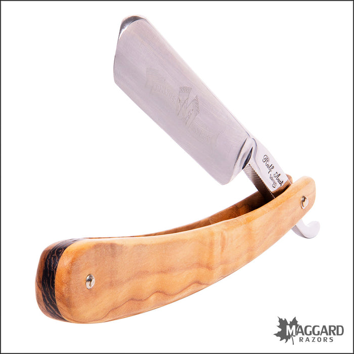 NEW Ralf Aust 102NPO-R-E - 5/8" Round Point, Olivewood Handle, Professionally Honed