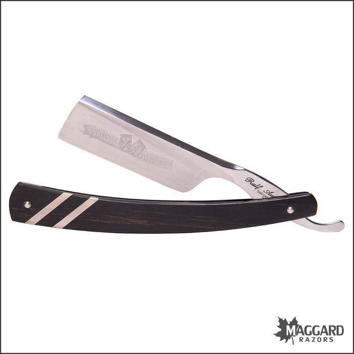 NEW Ralf Aust 123NPESI-FR-E-1 - 6/8" French Point, Ebony Handle with Silver Inlays, Professionally Honed