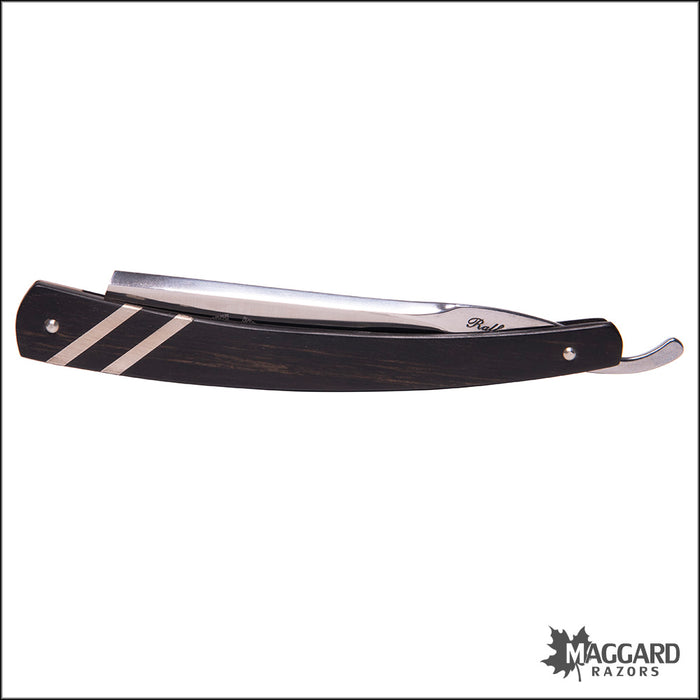 NEW Ralf Aust 123NPESI-FR-E-1 - 6/8" French Point, Ebony Handle with Silver Inlays, Professionally Honed