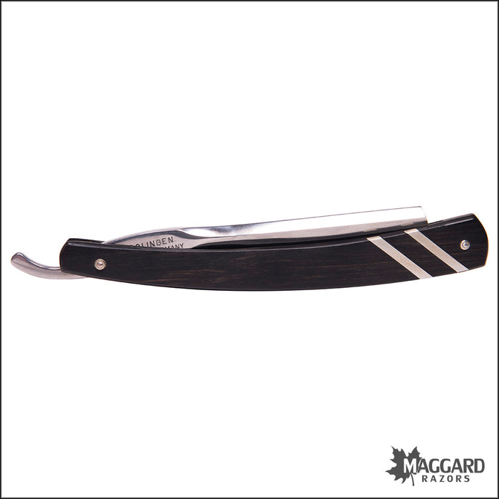NEW Ralf Aust 123NPESI-FR-E-1 - 6/8" French Point, Ebony Handle with Silver Inlays, Professionally Honed