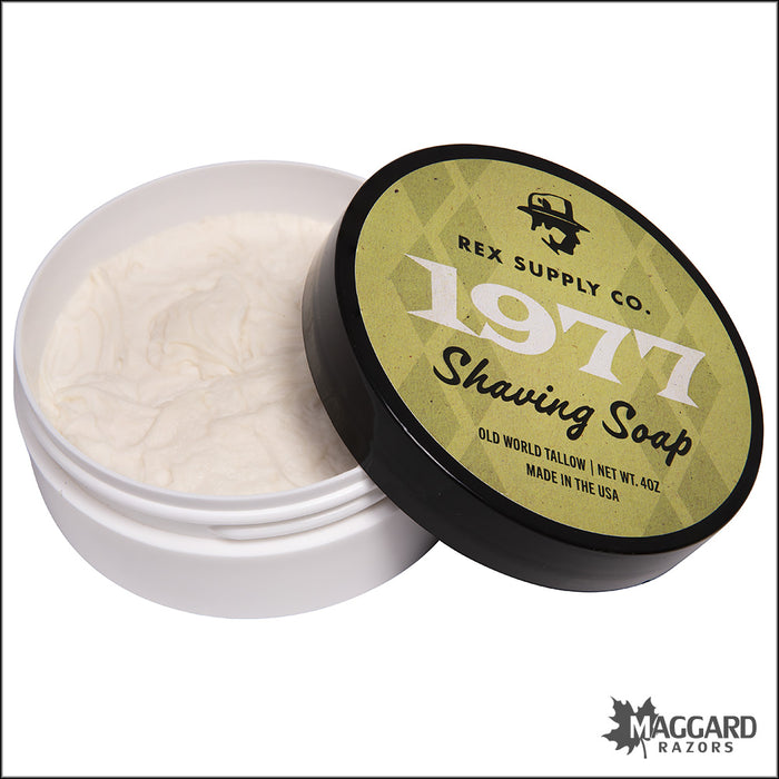 Rex Supply Co. 1977 Old World Tallow Shaving Soap, 4oz