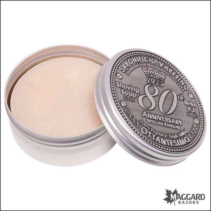 Saponificio Varesino 80th Anniversary Special Edition Shaving Soap, 150g - Beta 4.3