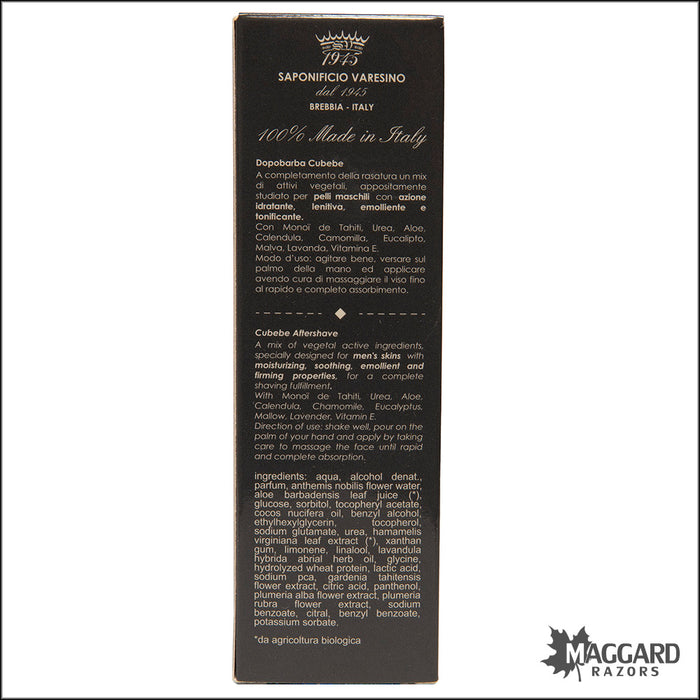 Saponificio Varesino Cubebe Aftershave Splash, 125ml - Special Edition