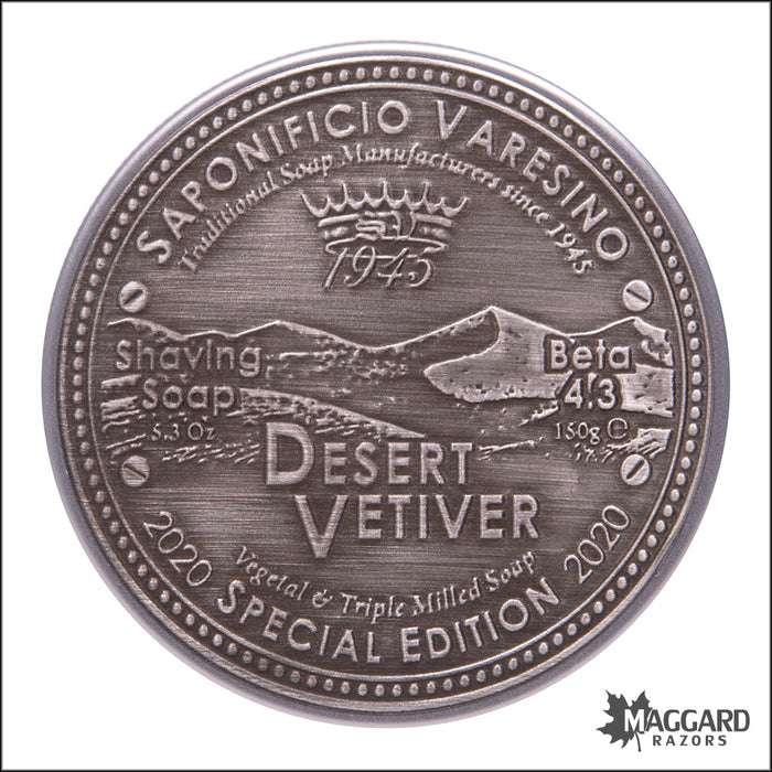 Saponificio Varesino Desert Vetiver Special Edition Shaving Soap, 150g - Beta 4.3