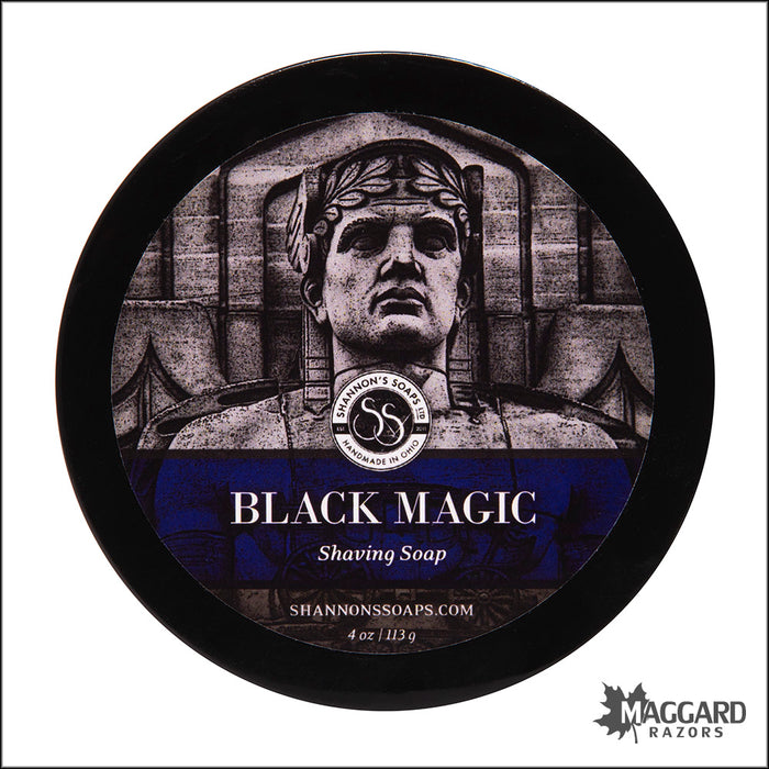 Shannon's Soaps Black Magic Tallow Shaving Soap, 4oz