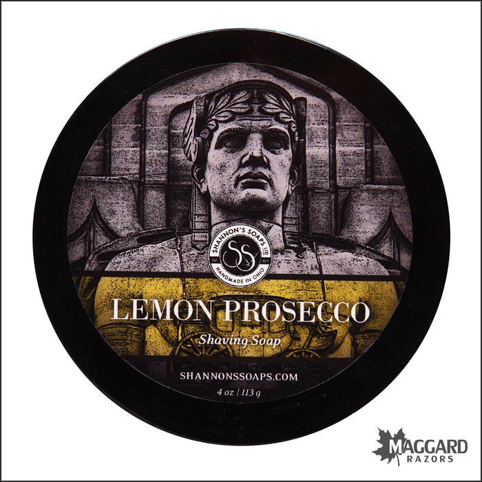 Shannon's Soaps Lemon Prosecco Tallow Shaving Soap, 4oz